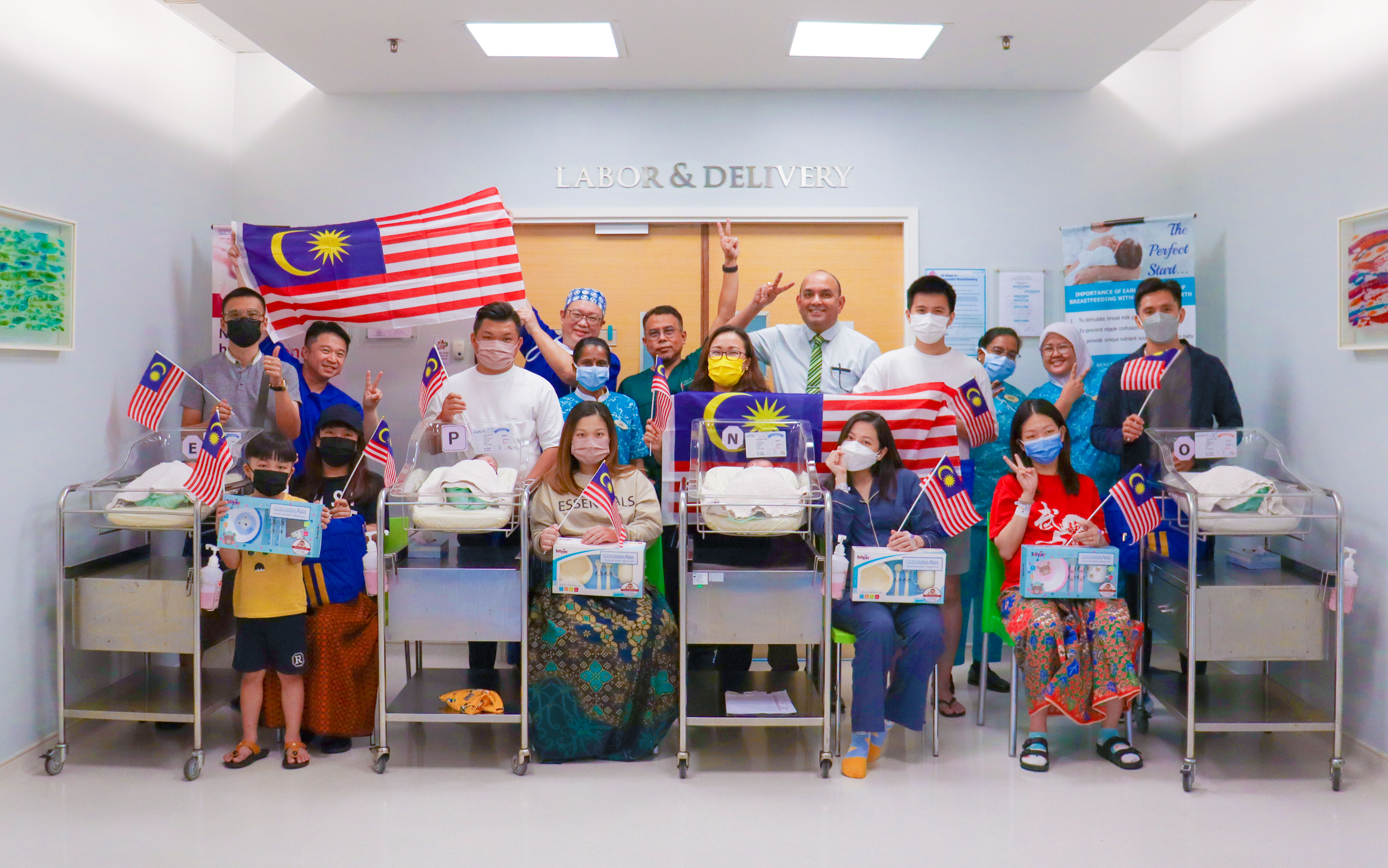 COLUMBIA ASIA HOSPITAL – ISKANDAR PUTERI  WELCOMES FOUR MERDEKA BABIES