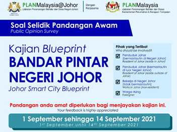 Soal Selidik Blueprint Bandar Pintar Negeri Johor 