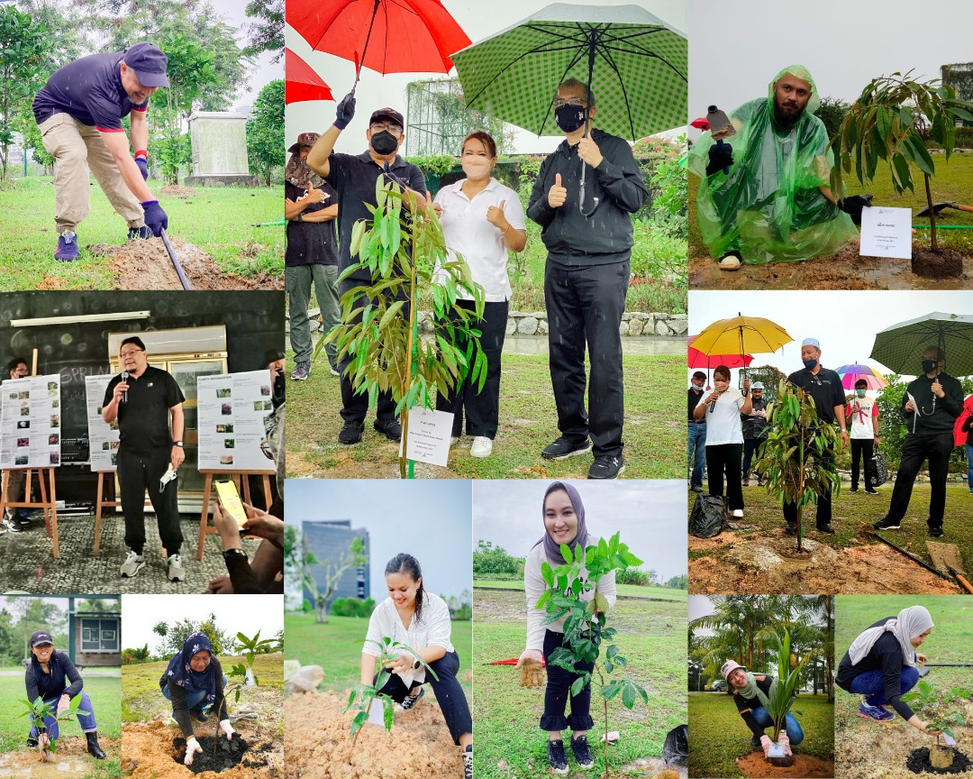 Tree planting @Edible Park, Medini: A symbol of sustainability